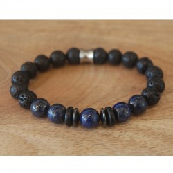 Bracelet lapis lazuli,...